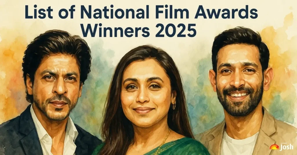 71वें राष्ट्रीय फिल्म पुरस्कार 2025 के विजेता—शाहरुख खान, विक्रांत मैसी, रानी मुखर्जी